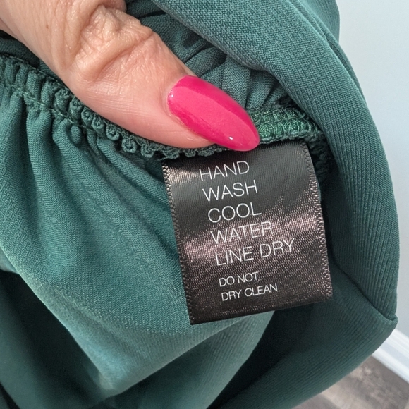 Norma Kamali Green Ruched Bodycon Midi Dress - Picture 8 of 12